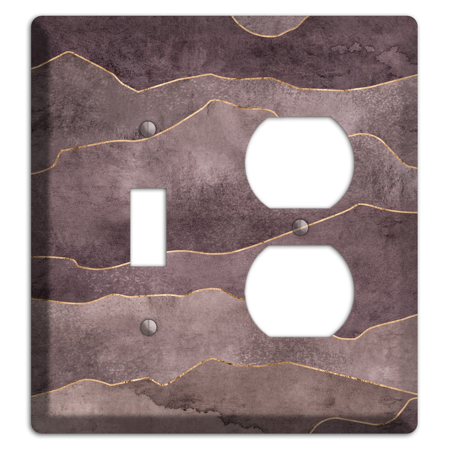 Plum Mountain Range Toggle / Duplex Wallplate