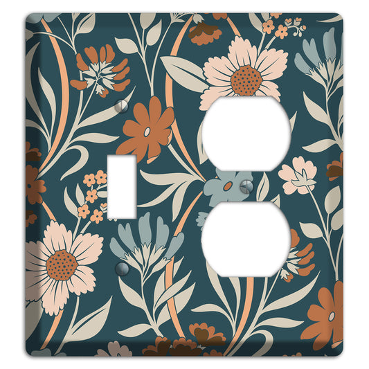 Summer Floral 1 Toggle / Duplex Wallplate