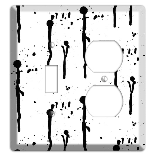 Ink Drips 5 Toggle / Duplex Wallplate