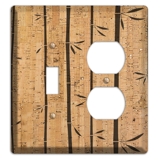 Bamboo Cork Toggle / Duplex Wallplate