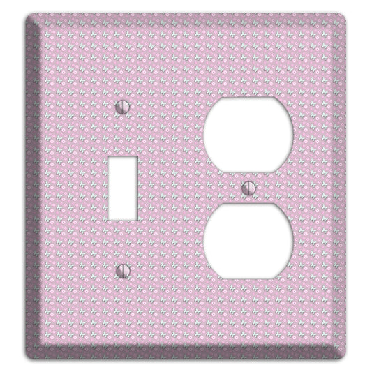 Pink with Butterflies Toggle / Duplex Wallplate