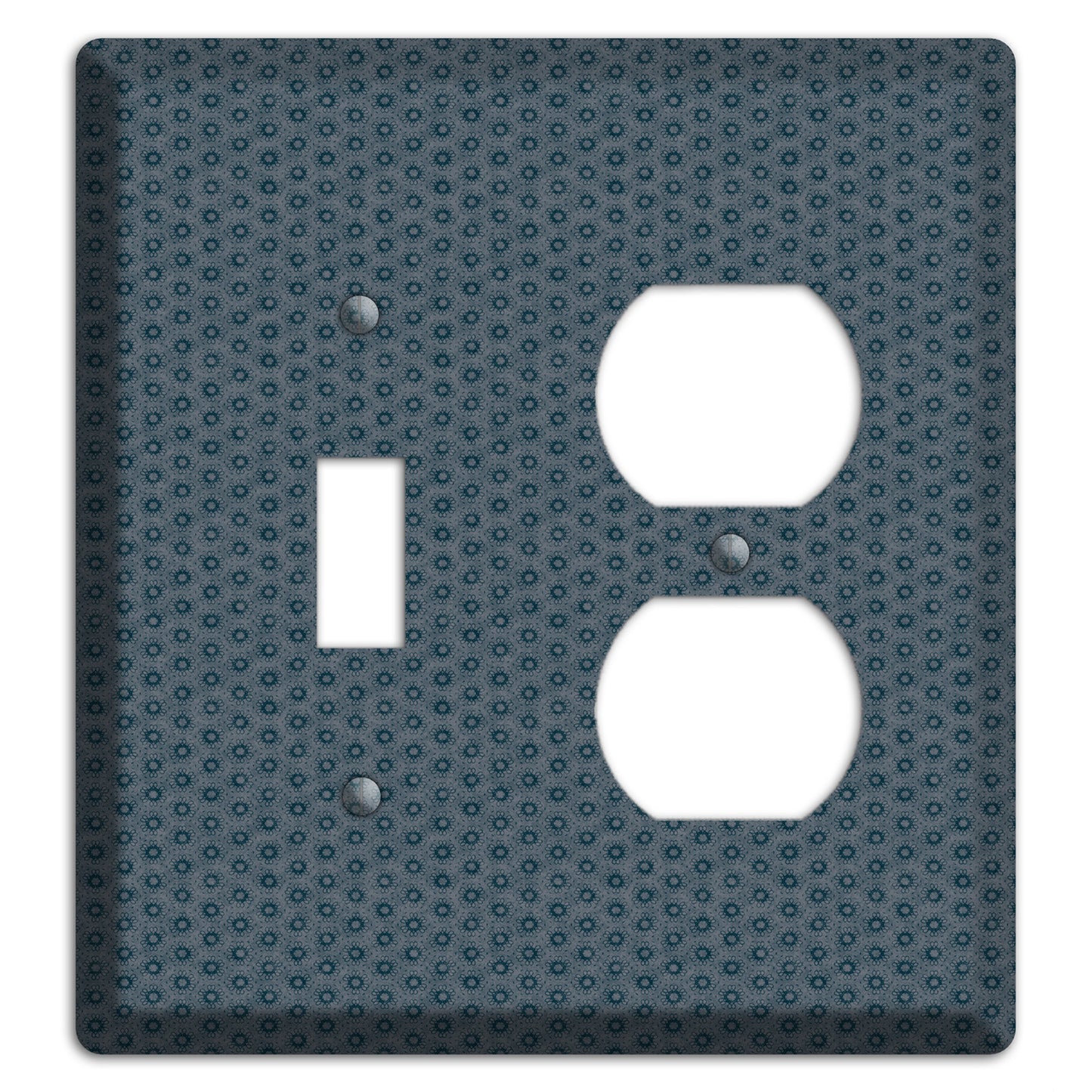 Blue Grey Foulard Toggle / Duplex Wallplate