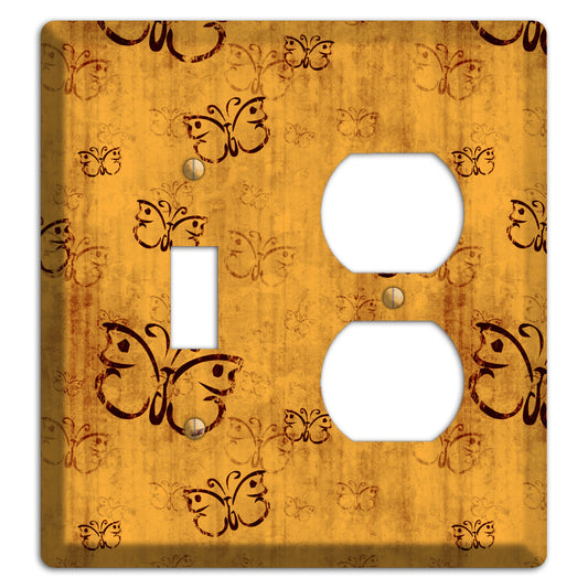 Mustard Butterfly Toggle / Duplex Wallplate