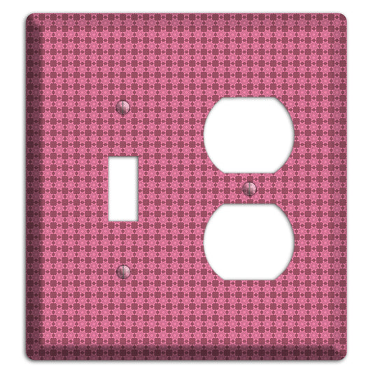 Multi Pink Tiled Toggle / Duplex Wallplate