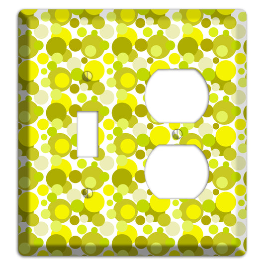 Multi Olive Bubble Dots Toggle / Duplex Wallplate