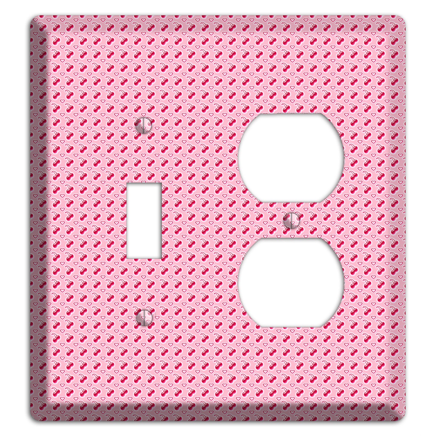 Pink with Cherries Toggle / Duplex Wallplate