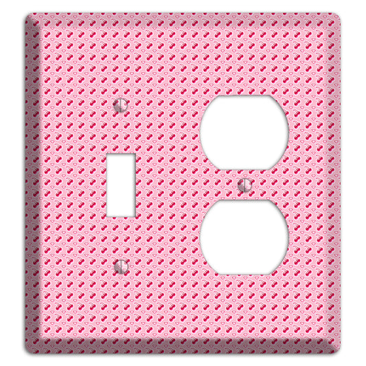 Pink with Cherries Toggle / Duplex Wallplate