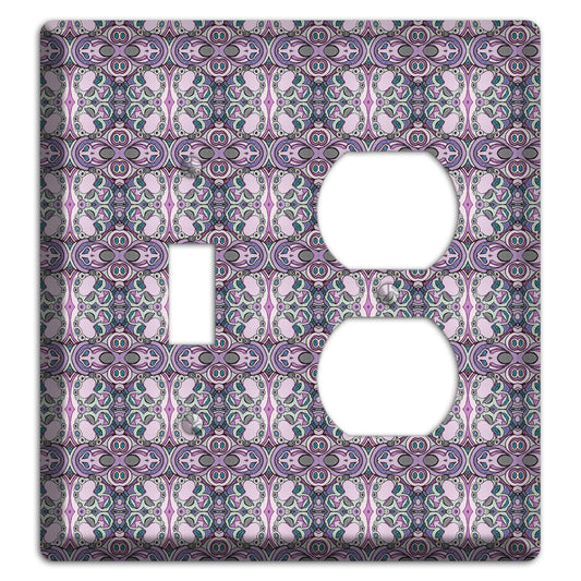 Pink Purple Sage Tapestry Toggle / Duplex Wallplate