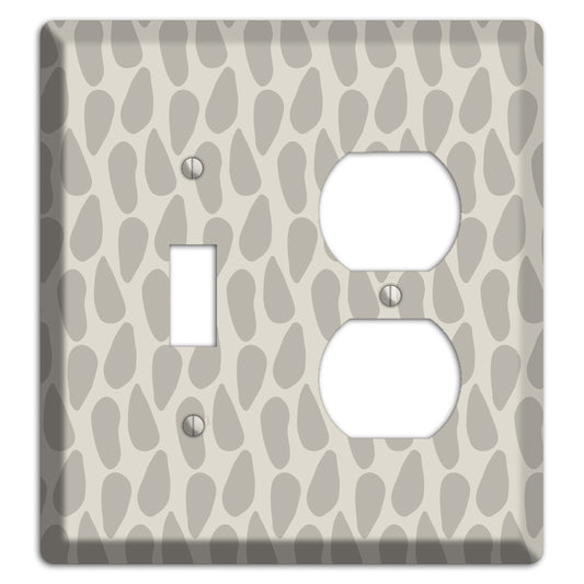 Simple Scandanavian Style DD Toggle / Duplex Wallplate