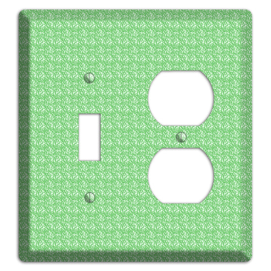 Green Pattern Toggle / Duplex Wallplate