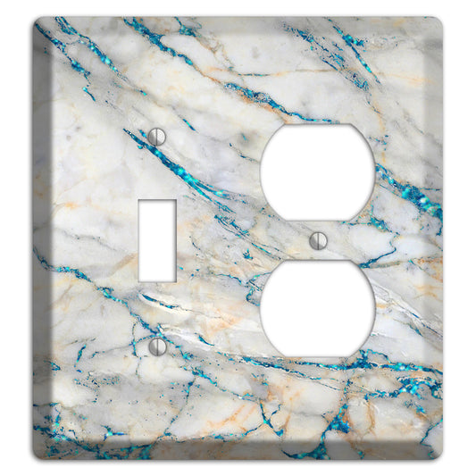 Bondi Blue Marble Toggle / Duplex Wallplate