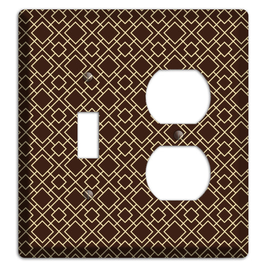 Asian Square Pattern Toggle / Duplex Wallplate