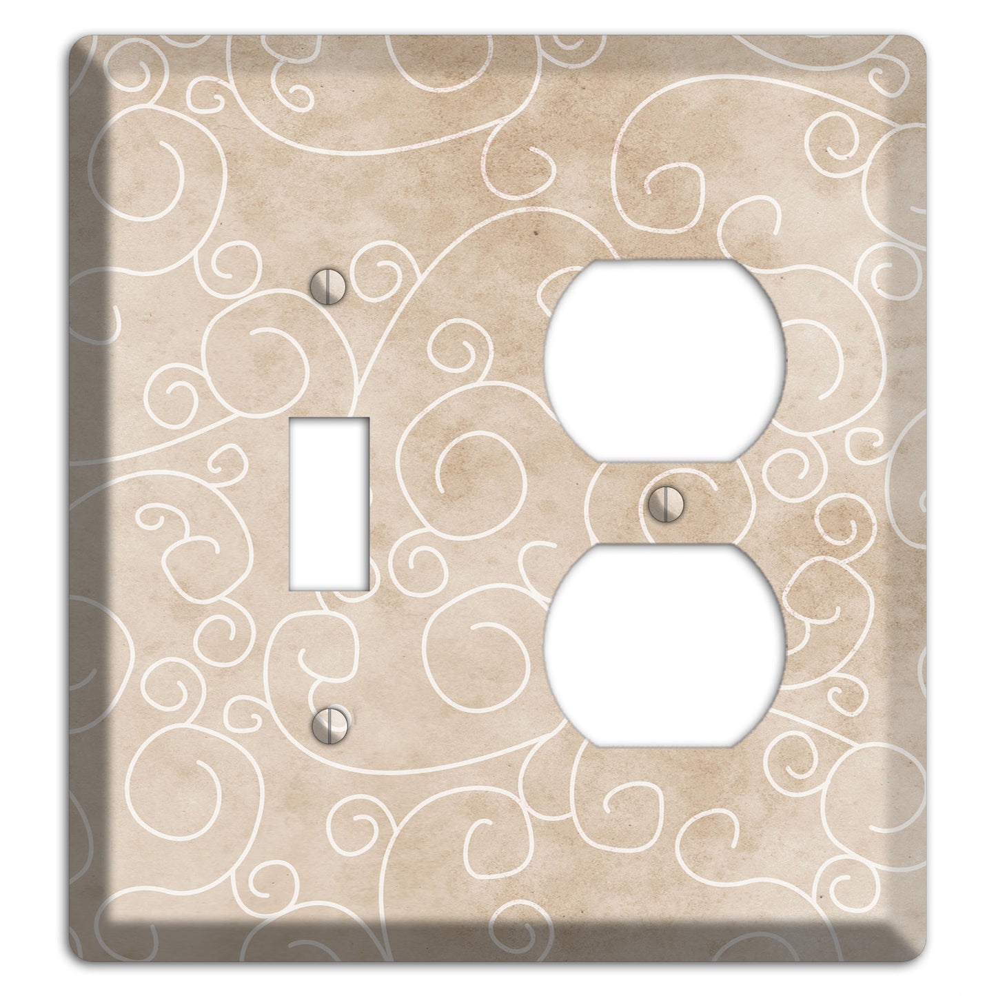 Wafer Neutral Texture Toggle / Duplex Wallplate