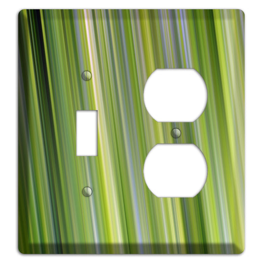 Green Ray of Light Toggle / Duplex Wallplate