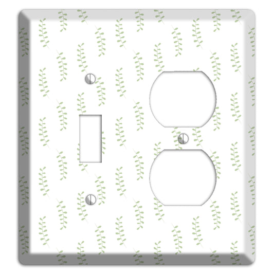 Leaves Style AA Toggle / Duplex Wallplate