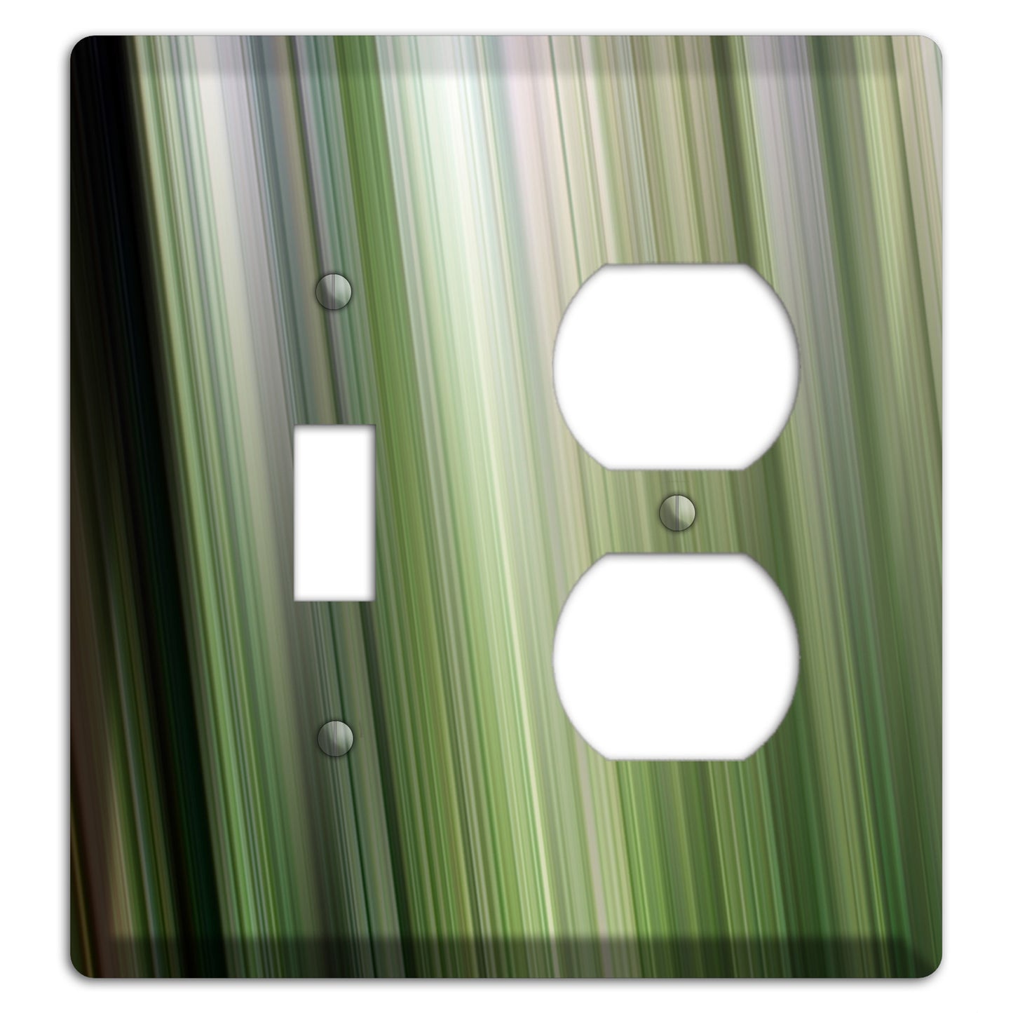 Green Ray of Light 2 Toggle / Duplex Wallplate