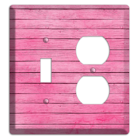 Carissma Pink Texture Toggle / Duplex Wallplate