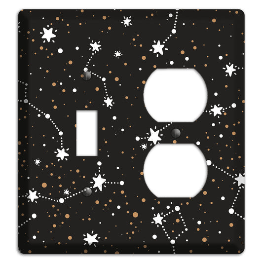 Constellations Black Toggle / Duplex Wallplate