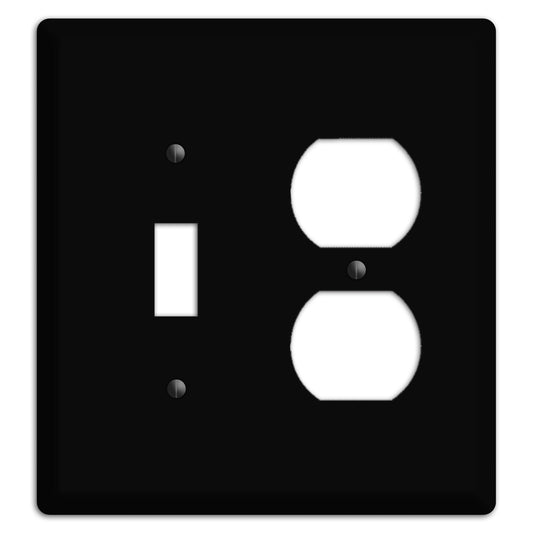 Satin Black Metal Toggle / Duplex Wallplate