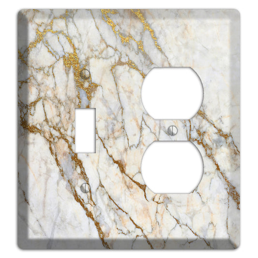 Marigold Marble Toggle / Duplex Wallplate