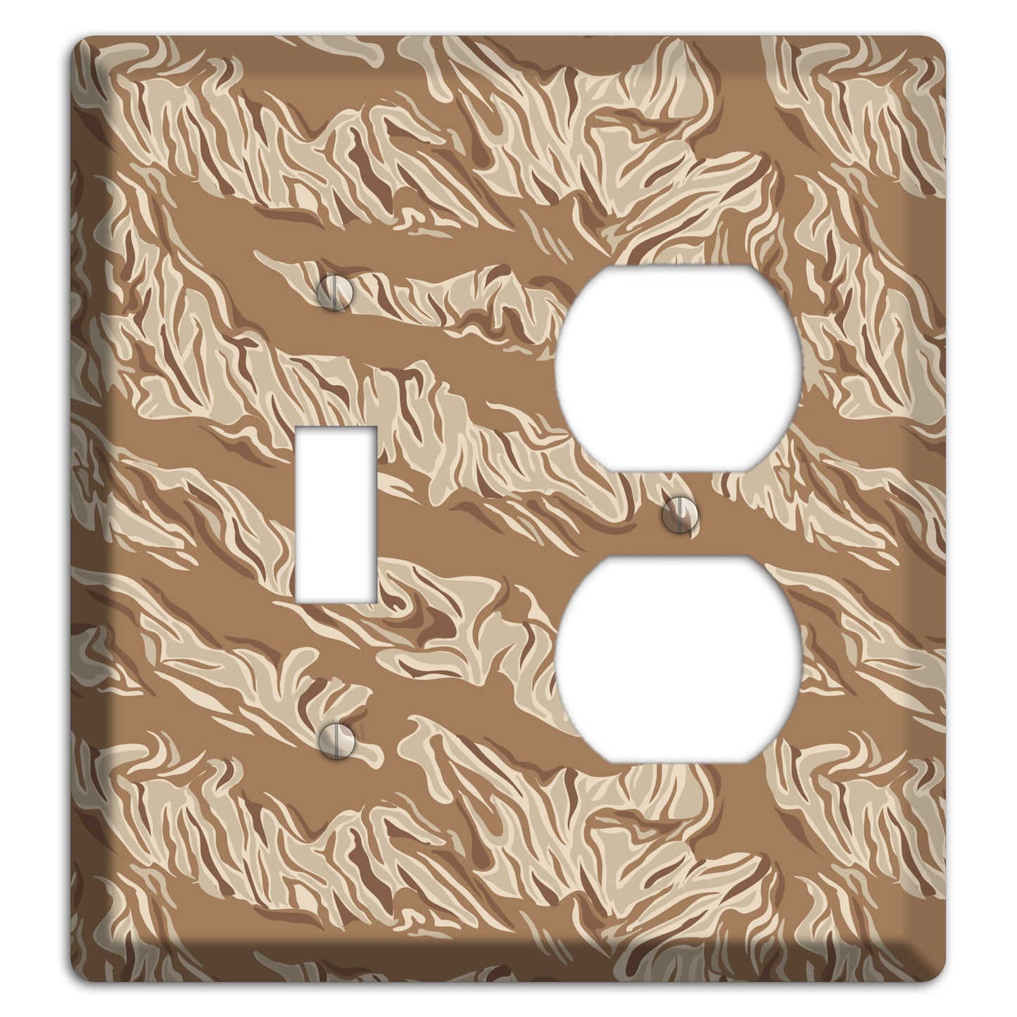 Desert Tiger Camo Toggle / Duplex Wallplate