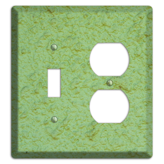 Green Concrete Toggle / Duplex Wallplate