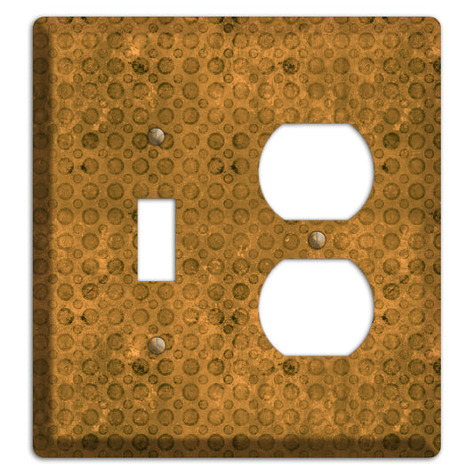 Mustard Circles Toggle / Duplex Wallplate