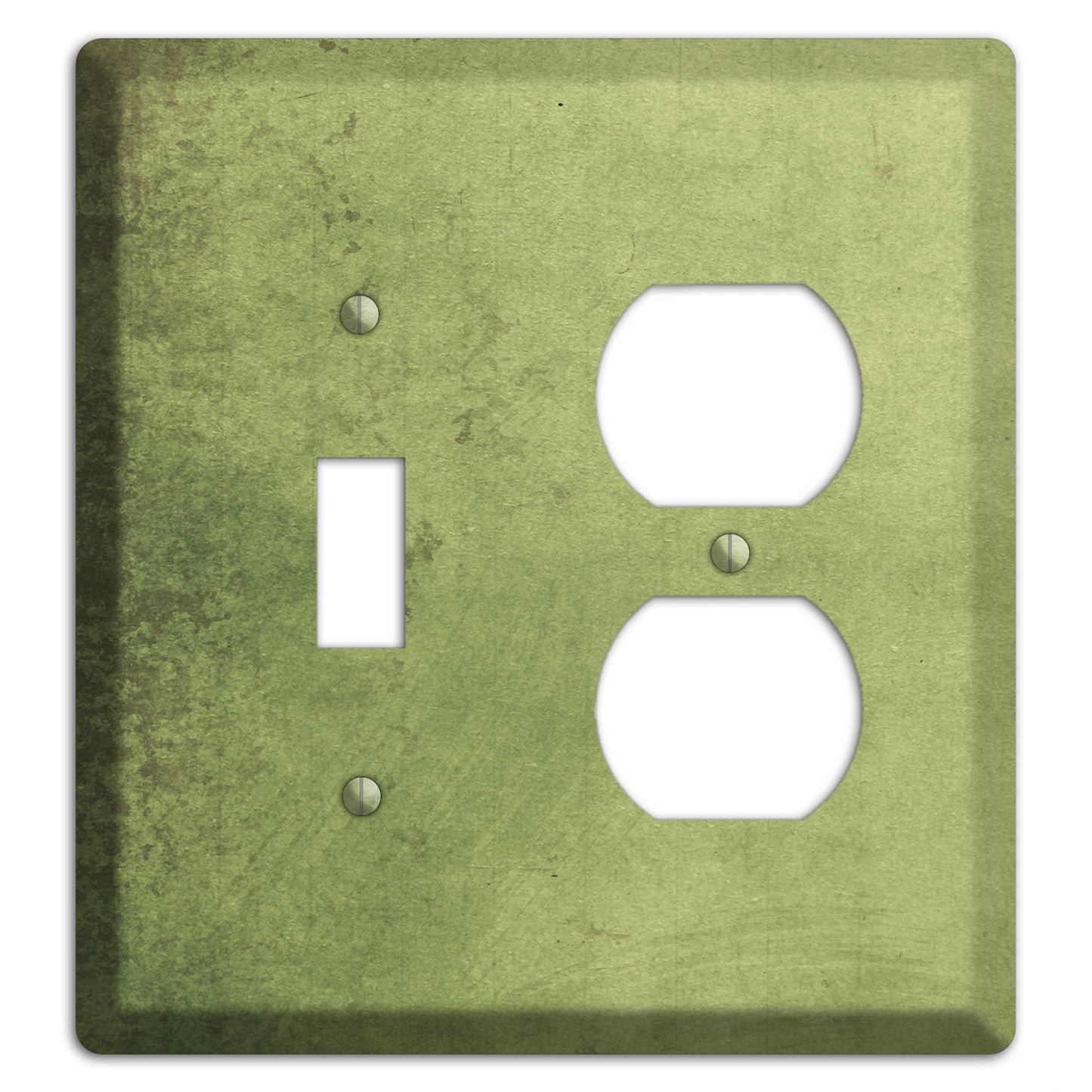 Green Smoke Vintage Grunge Toggle / Duplex Wallplate