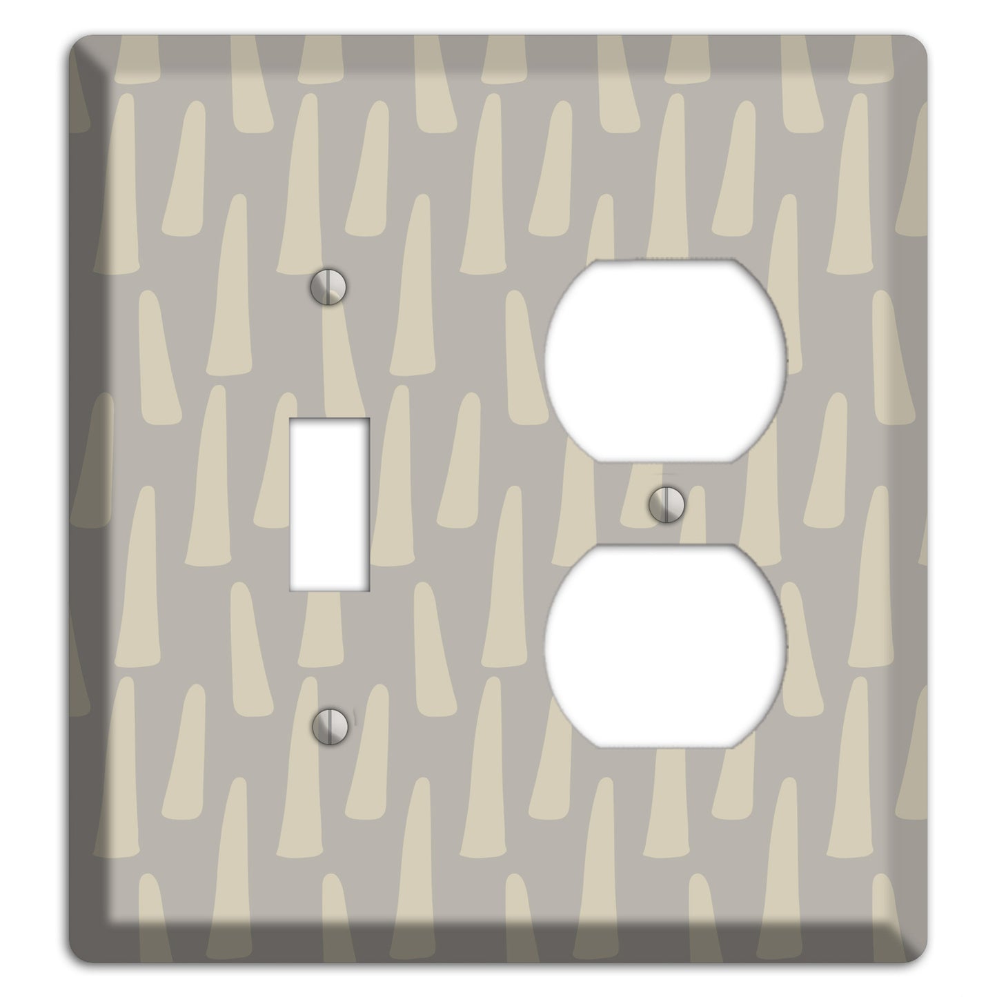 Simple Scandanavian Style HH Toggle / Duplex Wallplate