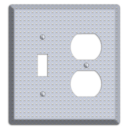 Grey Stars Toggle / Duplex Wallplate