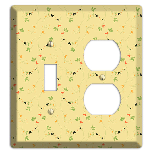 Tiny Yellow Flowers Toggle / Duplex Wallplate