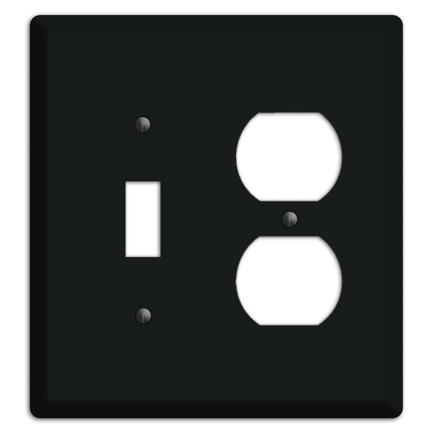 Matte Black Metal Toggle / Duplex Wallplate