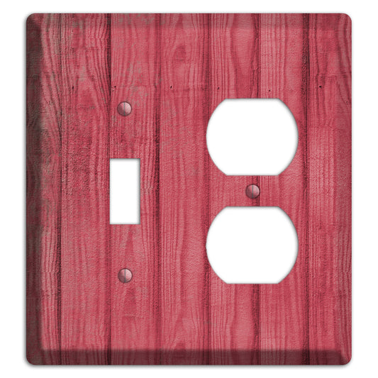 Fuzzy Wuzzy Weathered Wood Toggle / Duplex Wallplate