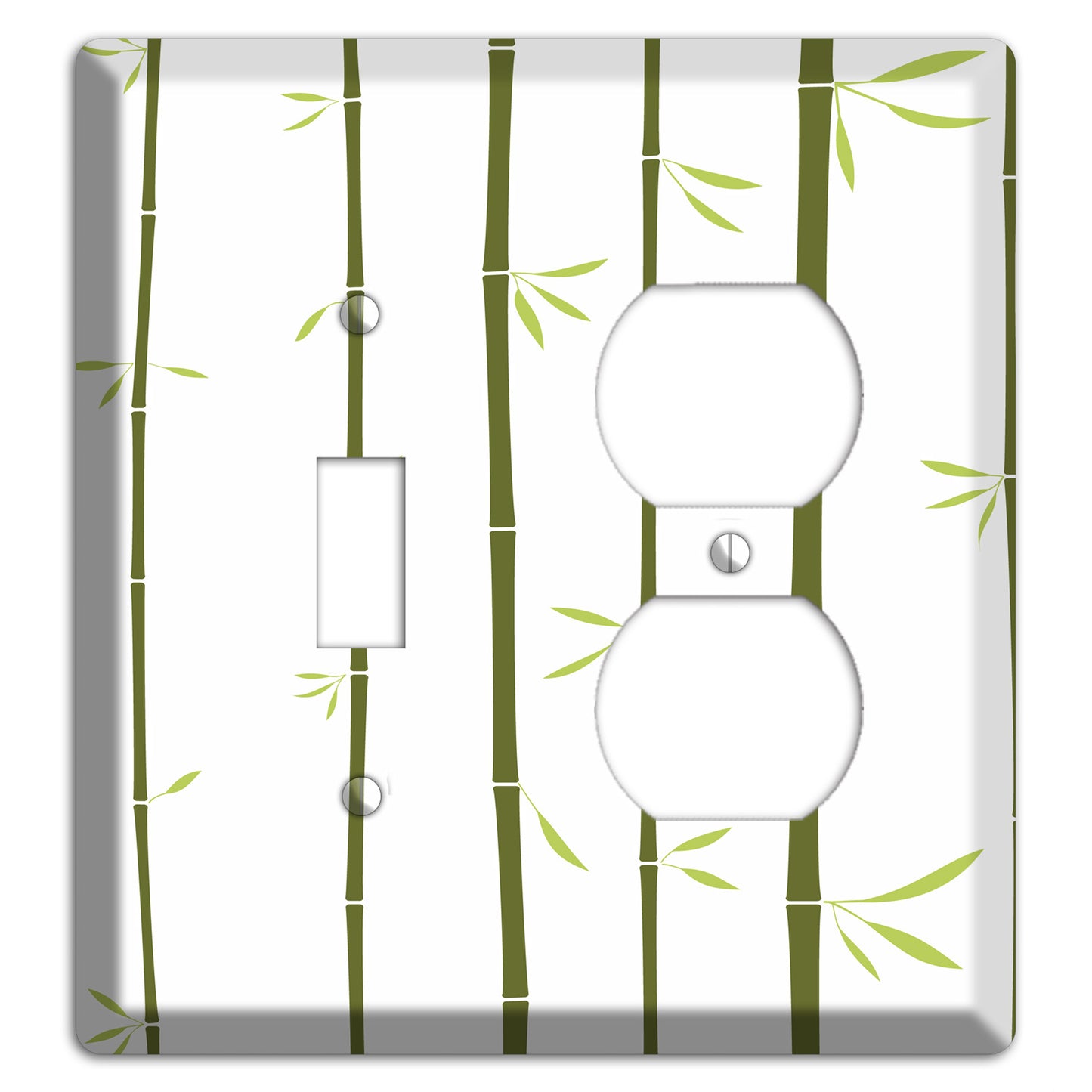 Green Bamboo Toggle / Duplex Wallplate