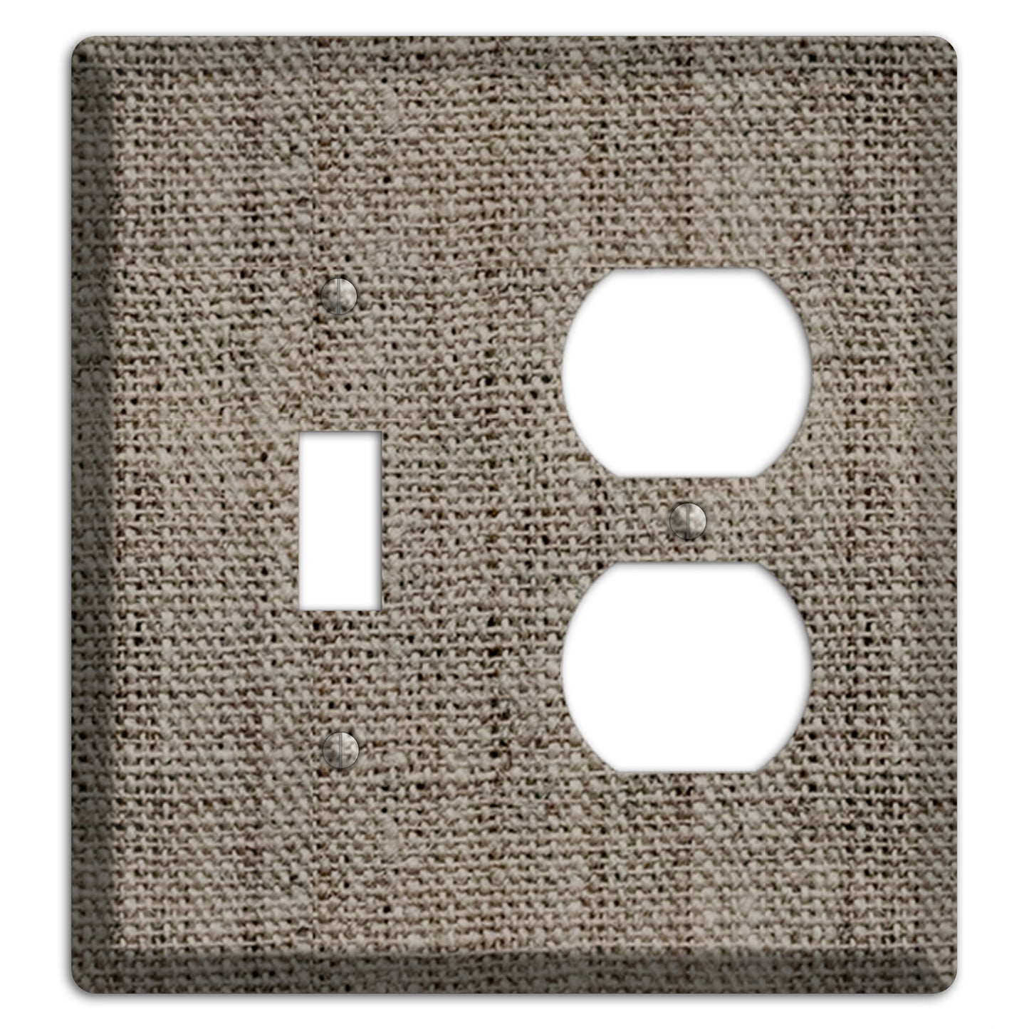 Makara Burlap Toggle / Duplex Wallplate