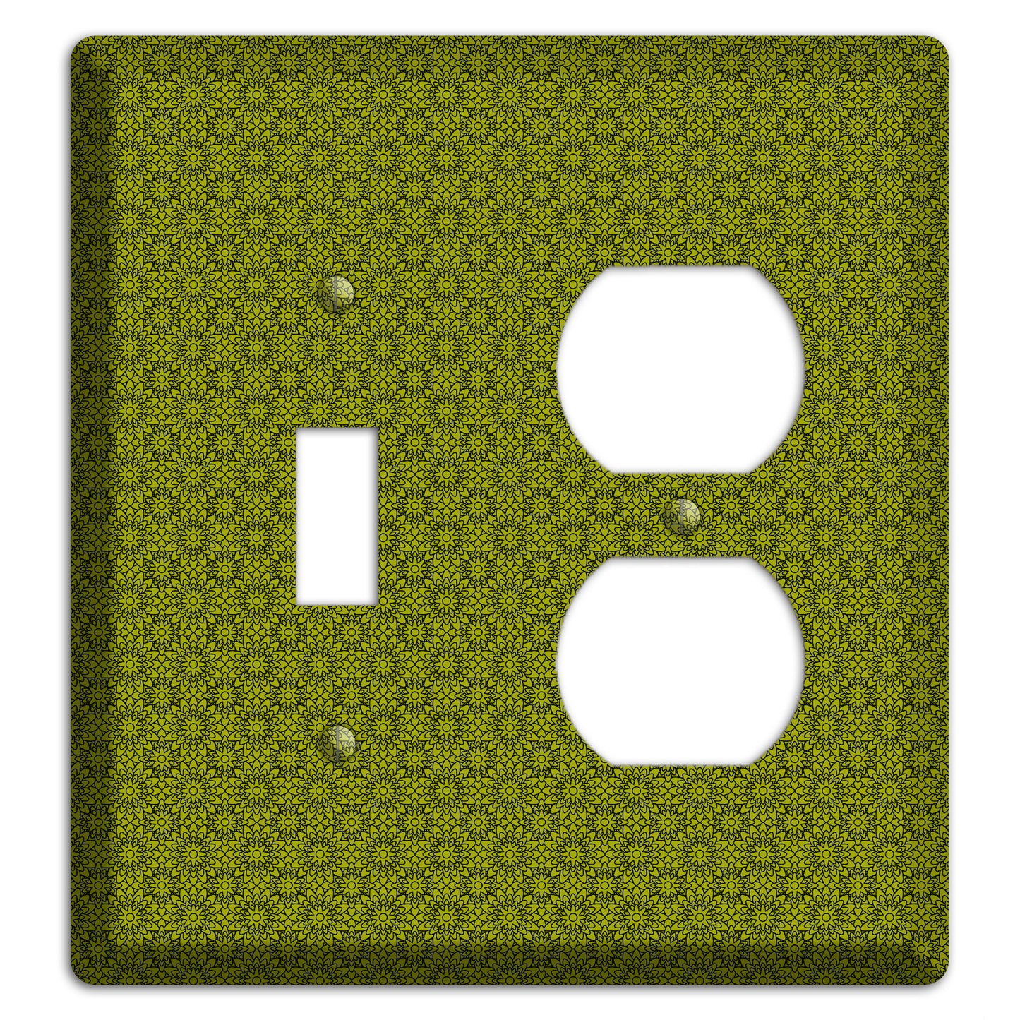 Multi Green Foulard Toggle / Duplex Wallplate