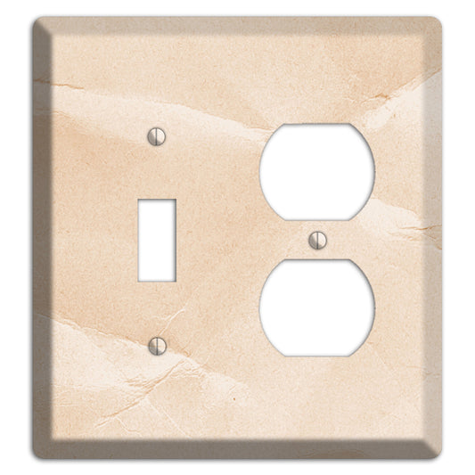 Almond Neutral Texture Toggle / Duplex Wallplate