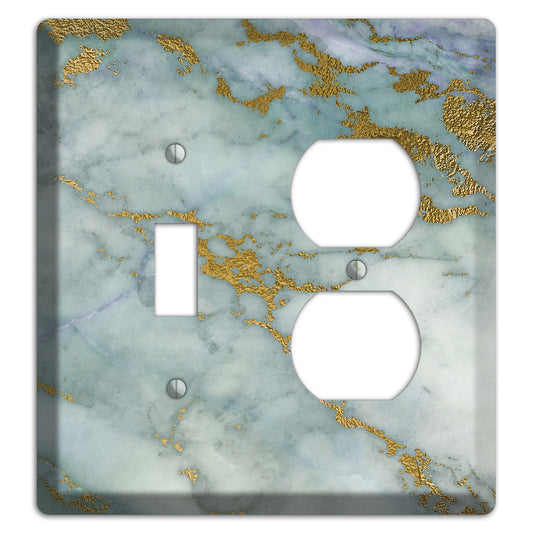 Tower Gray Marble Toggle / Duplex Wallplate