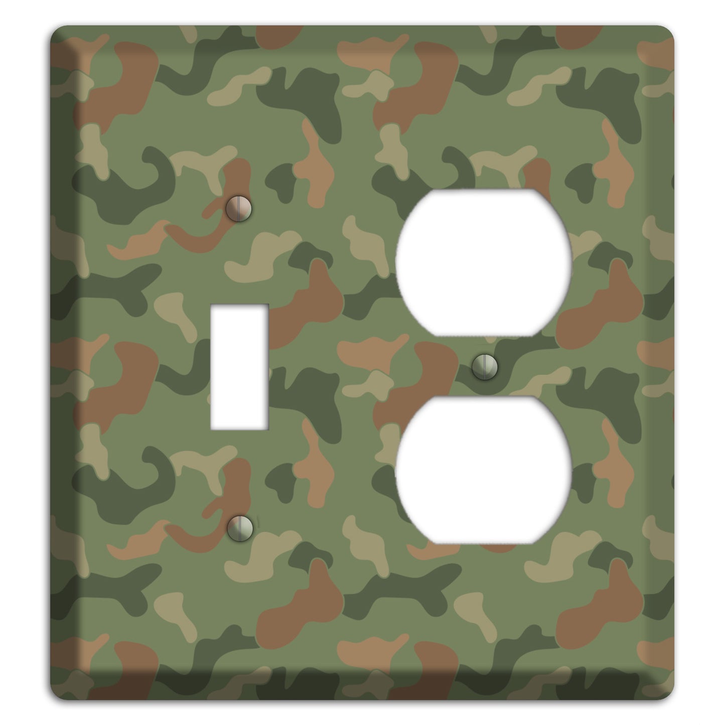 Jungle Green Camo Toggle / Duplex Wallplate