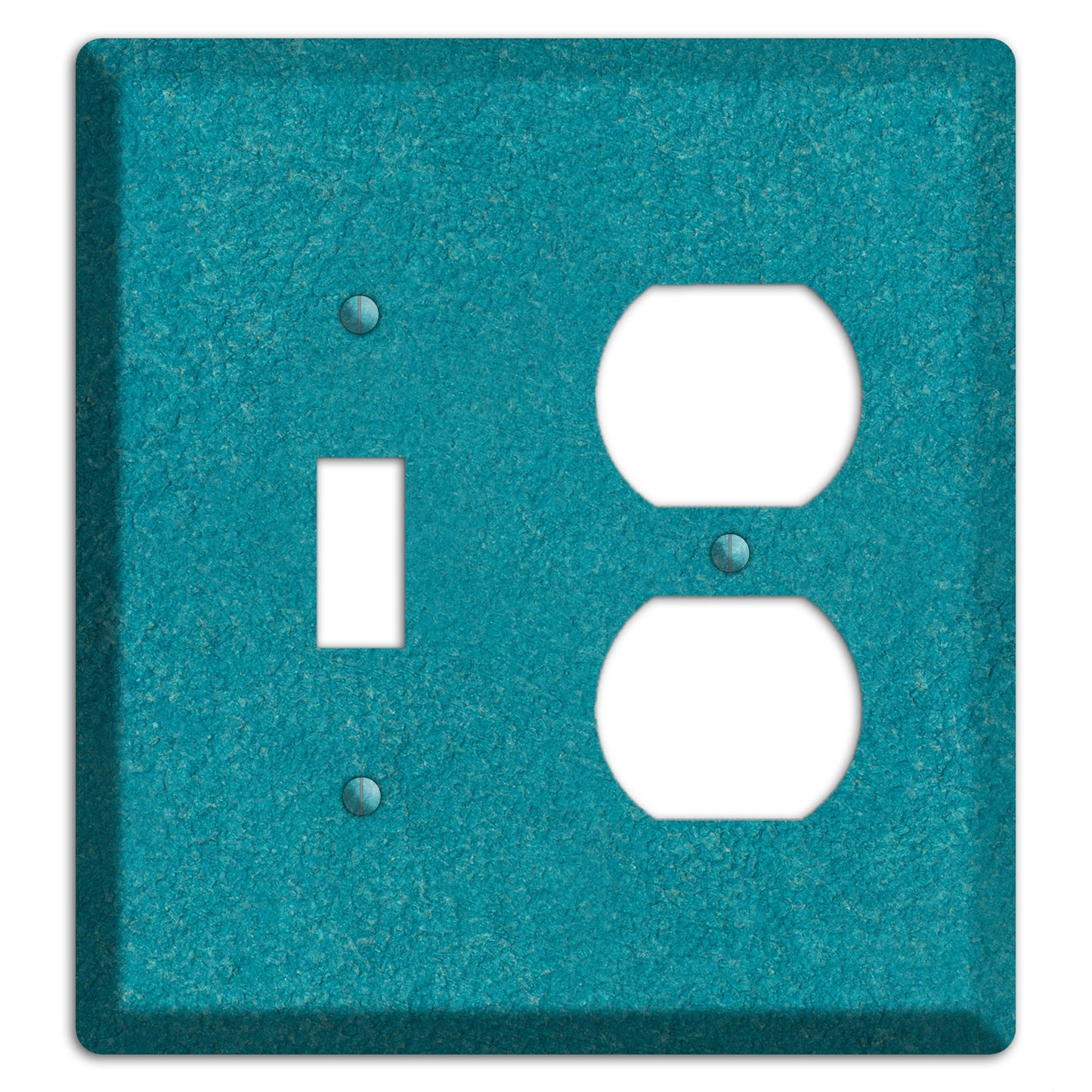 Stucco Teal Toggle / Duplex Wallplate