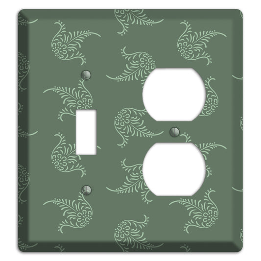 Moss Trefoil Cartouche Toggle / Duplex Wallplate