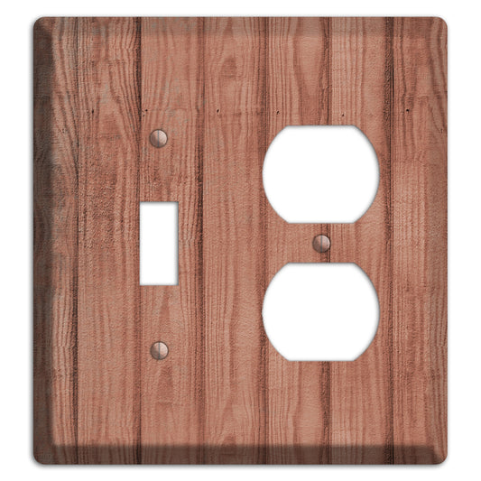 Coral Tree Weathered Wood Toggle / Duplex Wallplate