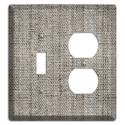 Zorba Burlap Toggle / Duplex Wallplate