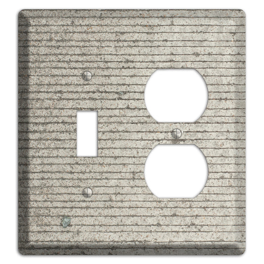 Horizontal Concrete Toggle / Duplex Wallplate