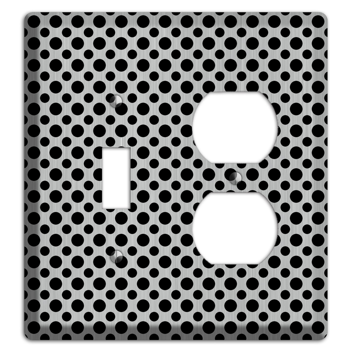 Multi Small Polka Dots Stainless Toggle / Duplex Wallplate