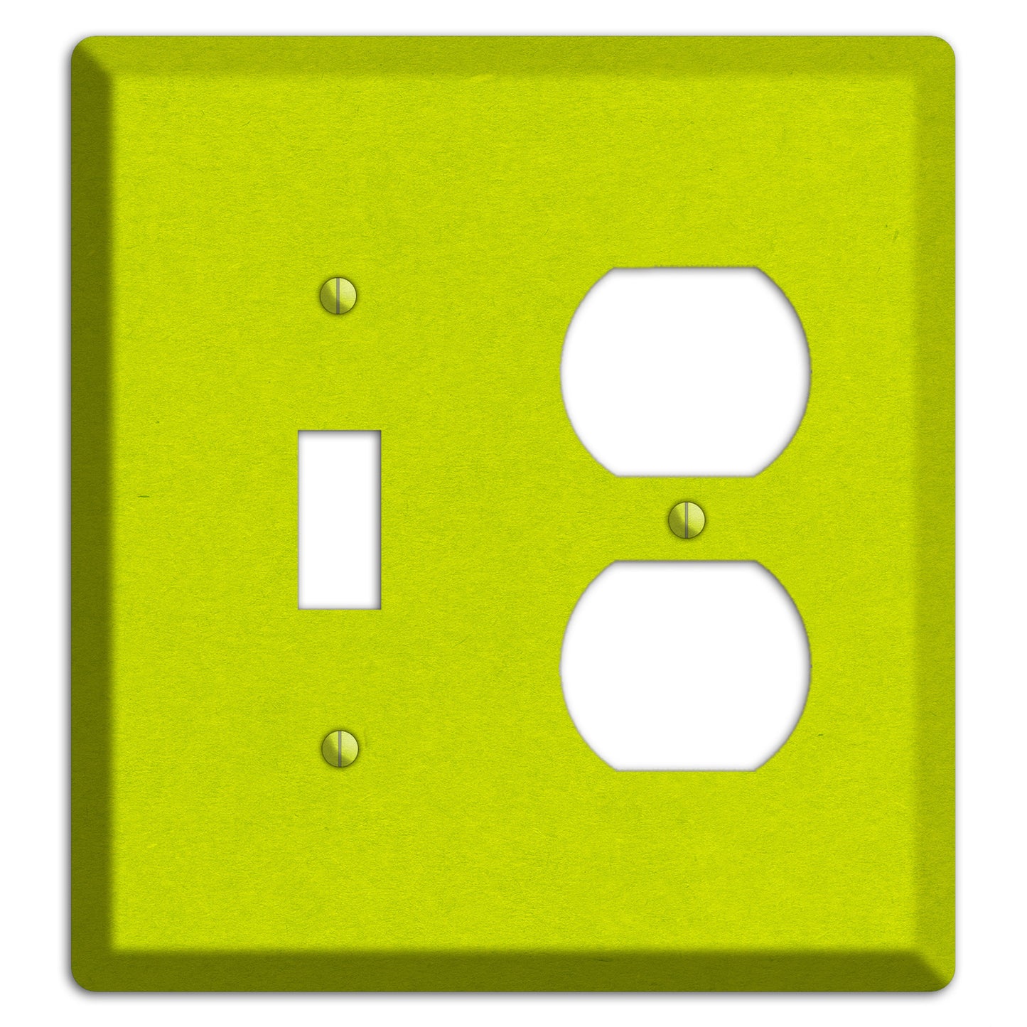 Electric Lime Kraft Toggle / Duplex Wallplate