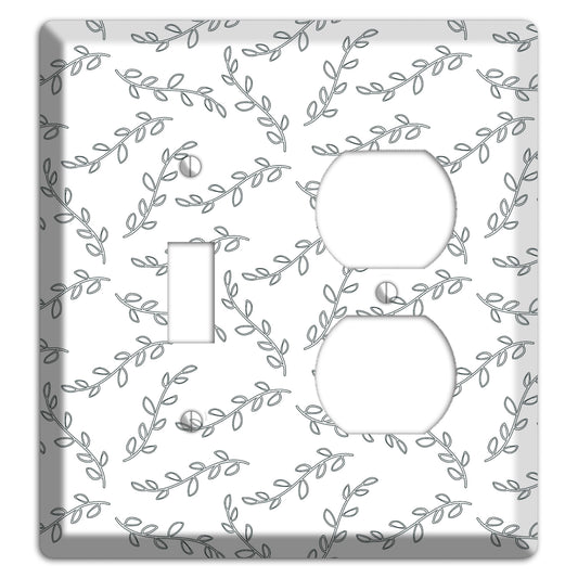 Leaves Style CC Toggle / Duplex Wallplate