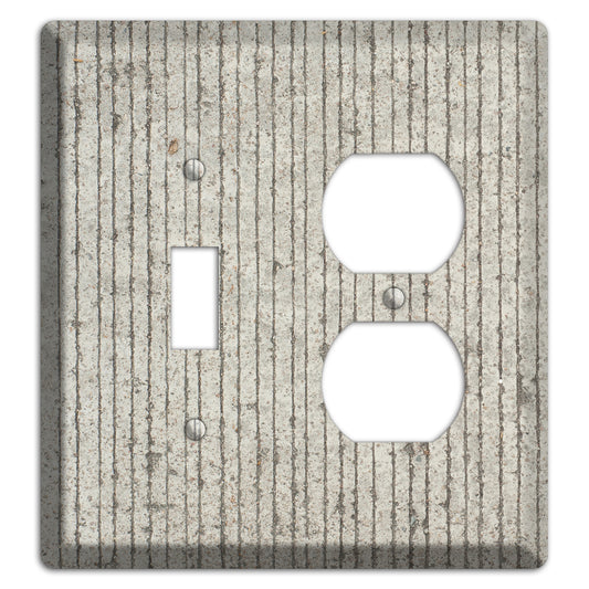 Vertical Concrete Toggle / Duplex Wallplate