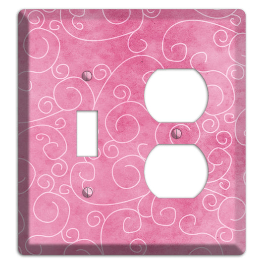 Kobi Pink Texture Toggle / Duplex Wallplate