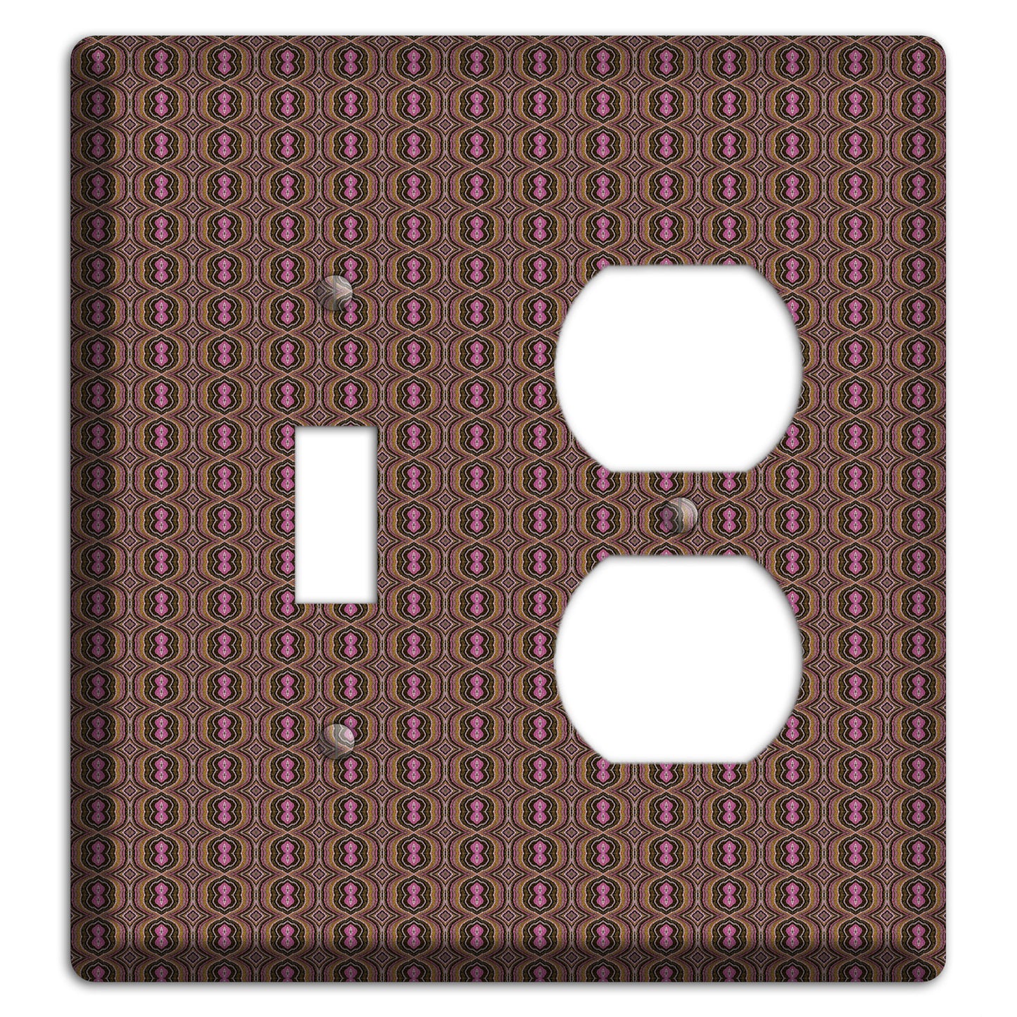 Brown Tapestry Toggle / Duplex Wallplate